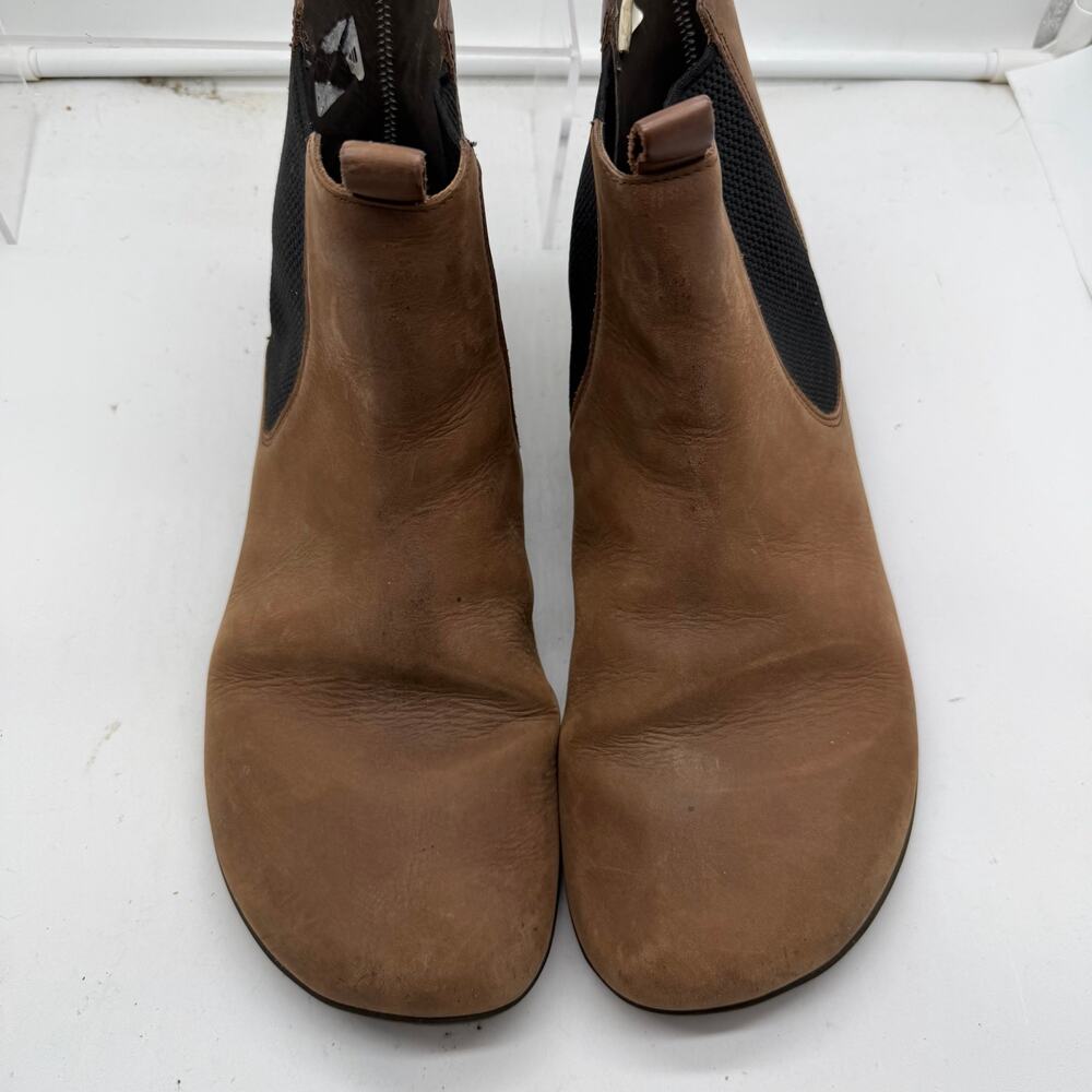 Joe Nimble Chelsea Boot Mens 12 Brown Barefoot Leather Slip On - Picture 3 of 10
